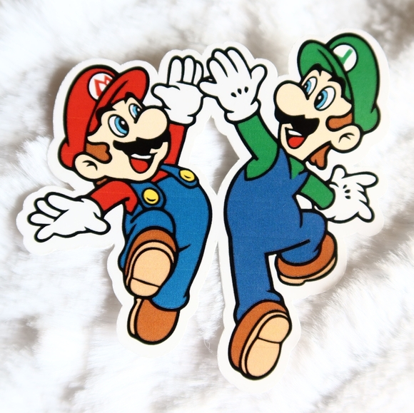 Mario Bros Stickers / Mario / Luigi / Yoshi / Nintendo / Stickers / Video Games - Picture 3 of 5